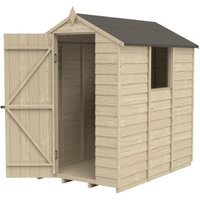 Overlap Pressure Treated Apex Shed 6 ft x 4 ft