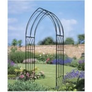 Burbage Abbey Metal Garden Arch 2286mm x 1100mm x 410mm ARA43
