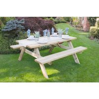 Large Rectangular Picnic Table Pressure Treated 1530 x 770 x 1770mm