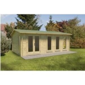 Forest Garden 6 x 4m Blakedown Log Cabin and Felt Shingles