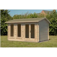 Forest Garden 4 x 3m Chiltern Log Cabin Double Glaze and Underlay Home Delivered