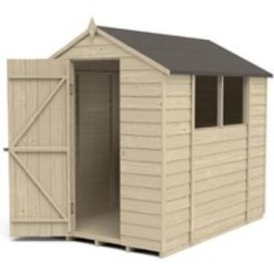 Overlap Apex Pressure Treated Shed Installed
