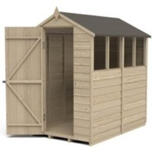 Overlap Apex 4 Windows Pressure Treated Shed