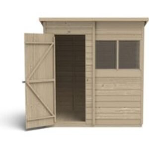 Overlap Pent Pressure Treated Shed Installed