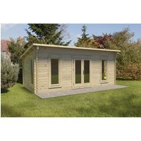 Forest Garden 6 x 3m Arley Log Cabin No Underlay Installed