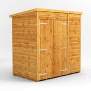 6 x 4 Power Windowless Pent Double Door