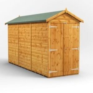 12 x 4 Power Windowless Apex Double Door