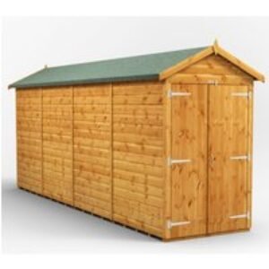 16 x 4 Power Windowless Apex Double Door