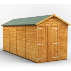 16 x 6 Power Windowless Apex Double Door