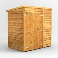 6 x 4 Power Overlap Pent Dbl Doors No Win