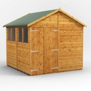 8 x 8 Power Apex Double Doors