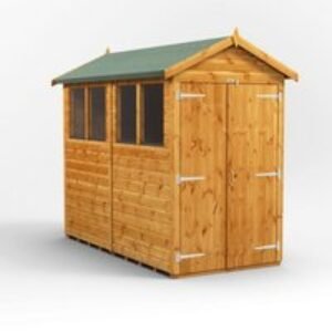 8 x 4 Power Apex Double Door