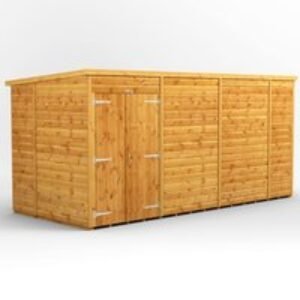 14 x 6 Power Windowless Pent Double Door