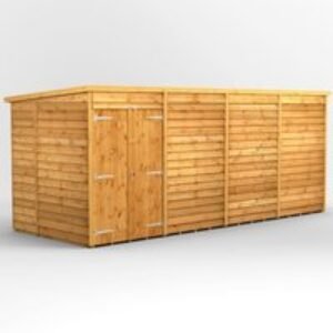 16 x 6 Power Overlap Pent Dbl Doors No Win