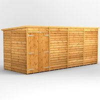 16 x 6 Power Overlap Pent Dbl Doors No Win
