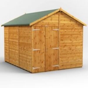 10 x 8 Power Windowless Apex Double Doors
