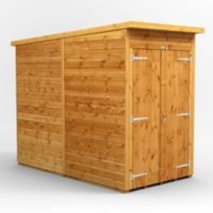 4 x 8 Power Pent Double Door Shed No Win