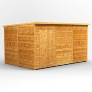 12 x 8 Power Pent Windowless Garden Shed