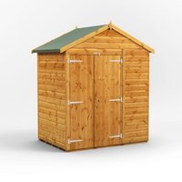 4 x 6 Power Windowless Apex Double Door