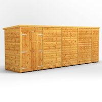 18 x 4 Power Windowless Pent Double Door