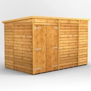 10 x 6 Power Overlap Pent Dbl Doors No Win