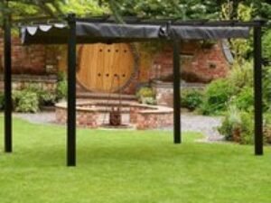 13' x 10' Glendale Seville Grey Garden Gazebo (4m x 3m)