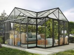 14'9 x 12'5 Palram Canopia Triomphe Orangery Enclosed Garden Gazebo (4.54m x 3.8m)