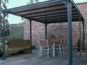 14x10 Palram Canopia Milano 4300 Grey Garden Gazebo