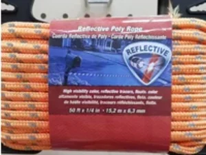 15mtrs 6mm Reflective Poly Rope
