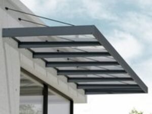 21â8 x 4â7 Palram Canopia Sophia XL 7000 Grey Clear Door Canopy (6.6m x 1.4m)