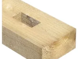 2.1m x 150mm x 75mm 4 Hole Morticed Post