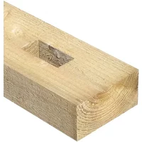 2.1m x 150mm x 75mm 4 Hole Morticed Post