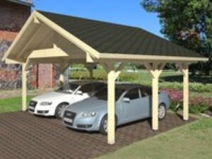 21' x 17' Palmako Robert Wooden Carport (6.3m x 5.1m)