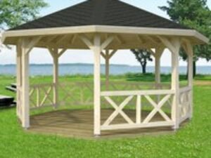 4.5x4.5m (15'x15') Palmako Betty Garden Pavilion - Luxury Gazebo