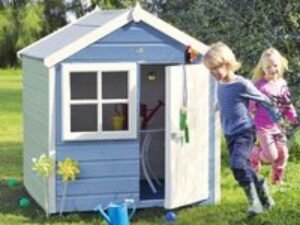4' x 4' Shire Playhut Kids Wooden Playhouse (1.19m x 1.19m)