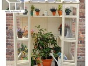 5'x2' Forest Victorian Tall Wall Greenhouse with Auto Vent (1.47x0.72m)