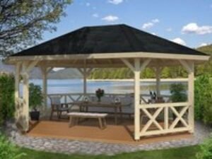 6x4.5m (20'x15') Palmako Betty Garden Pavilion - Luxury Gazebo