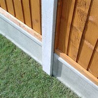 8' x 4" x 3" Forest Lightweight Concrete Fence Post (2360mm x 106mm x 84mm)