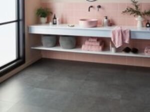 Black Stone Effect Vinyl Flooring Karndean Van Gogh Milanese Slate VGT2420 Microbevelled Edge Glue Down 610mm x 457mm x 3mm