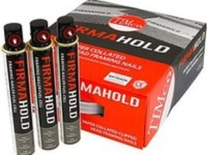 FirmaHold Collated FirmaGalv Clipped Head Ring Shank Nails with 3 CFC Fuel Cells Trade Pack of 3300 - 2.8mm x 50mm Carbon Steel TIMco CFGT50G