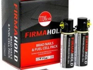 FirmaHold Collated Galvanised 16 Gauge Angled Brad Nails with 2 BFC Fuel Cells Pack of 2000 - 32mm Carbon Steel TIMco ABG1632G