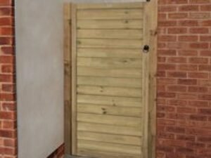 Forest 3' x 6' Horizontal Tongue and Groove Pressure Treated Wooden Side Garden Gate