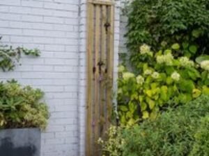 Forest 6' x 1' Pressure Treated Vertical Slatted Garden Screen Panel (1.8m x 0.3m)