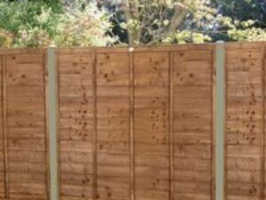 Forest 6' x 5' Brown Pressure Treated Super Lap Fence Panel (1.83m x 1.52m)