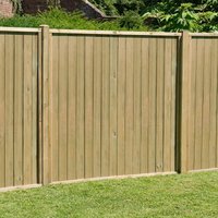 Forest 6′ x 6′ Pressure Treated Vertical Tongue and Groove Fence Panel (1.83m x 1.83m)