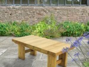 Forest Low Sleeper Wooden Garden Table 4'x2' (1.2x0.6m)