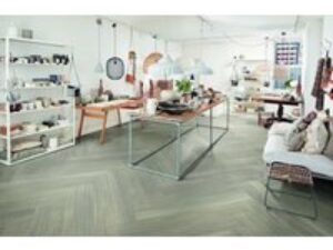 Grey Wood Effect Vinyl Flooring Karndean Van Gogh Misty Grey Oak Rigid Core - DIY VGW112T-SCB Microbevelled Edge Rigid Core Click