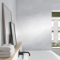 Johnson Tiles Melford Marble Light Grey Satin Glazed Ceramic Wall Tile AA071YMEL01A017