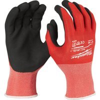 Milwaukee Cut Level 1 Dipped Work Gloves Black / Red M Pack of 1
