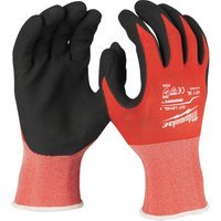 Milwaukee Cut Level 1 Dipped Work Gloves Black / Red XL Pack of 1